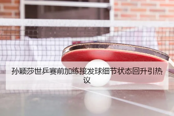 孙颖莎世乒赛前加练接发球细节状态回升引热议
